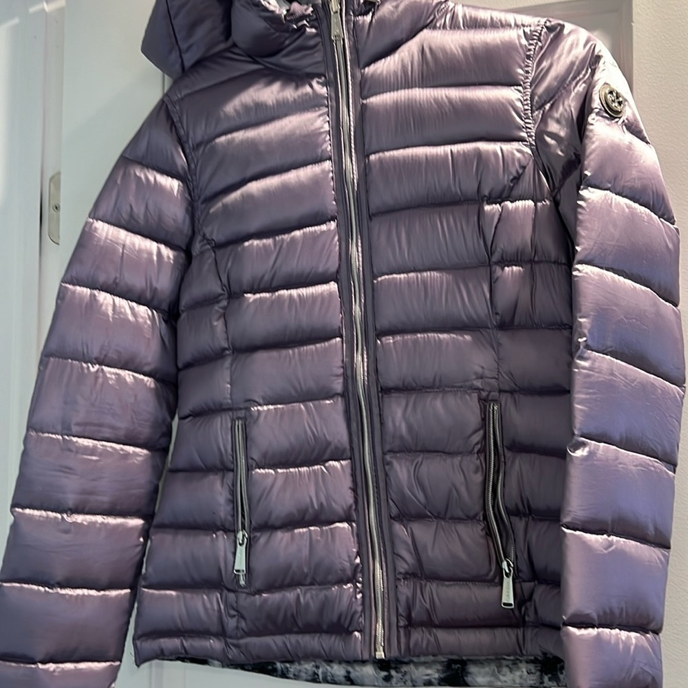 Calvin Klein Purple Reversible Puffy Jacket